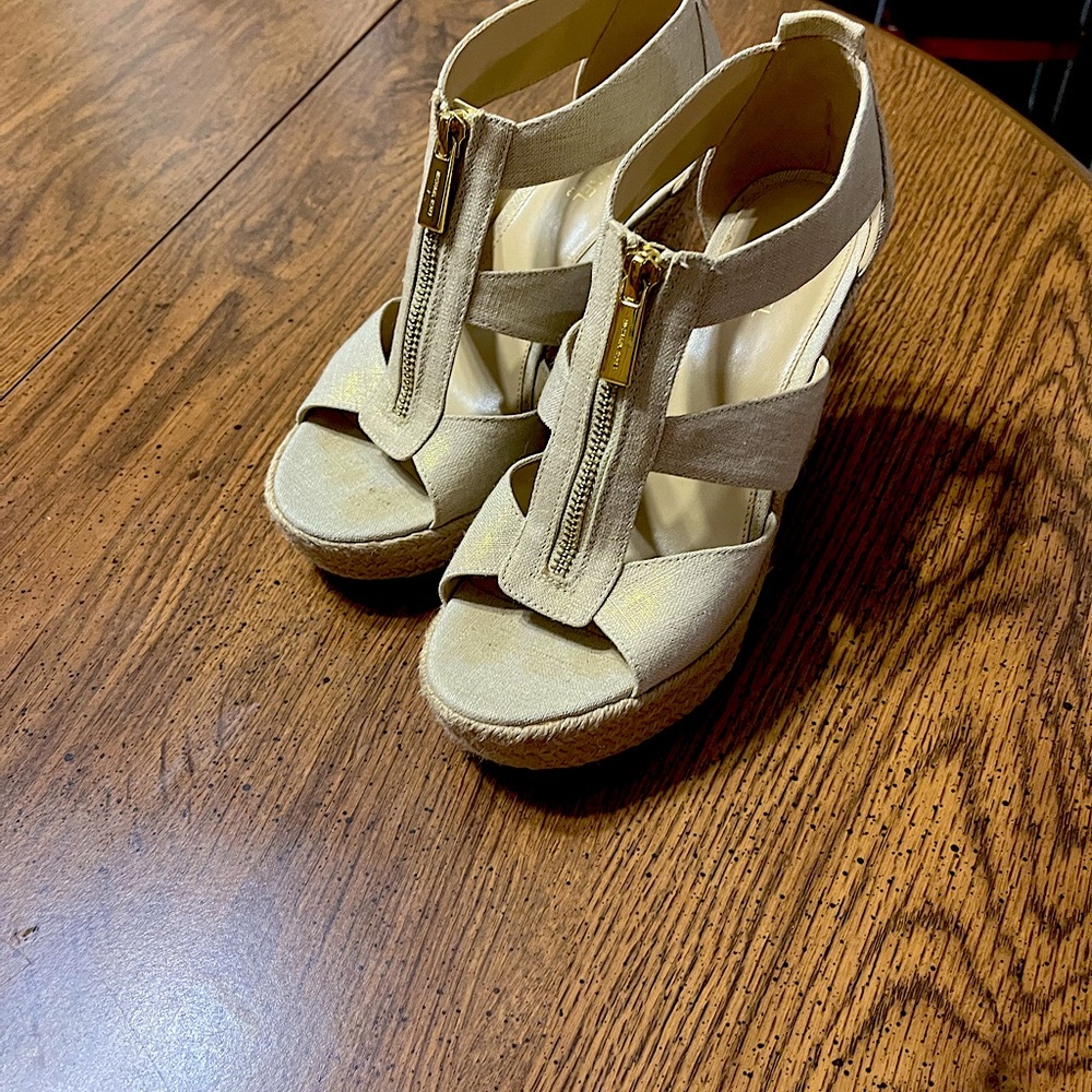 Michal Kors wedge sandals.  Size 7.5